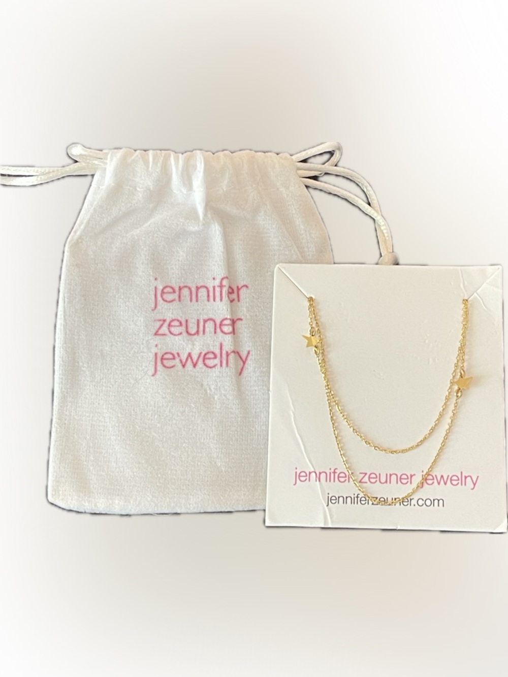 Jennifer Zeuner Gold Double-Layer Starlet Necklace
